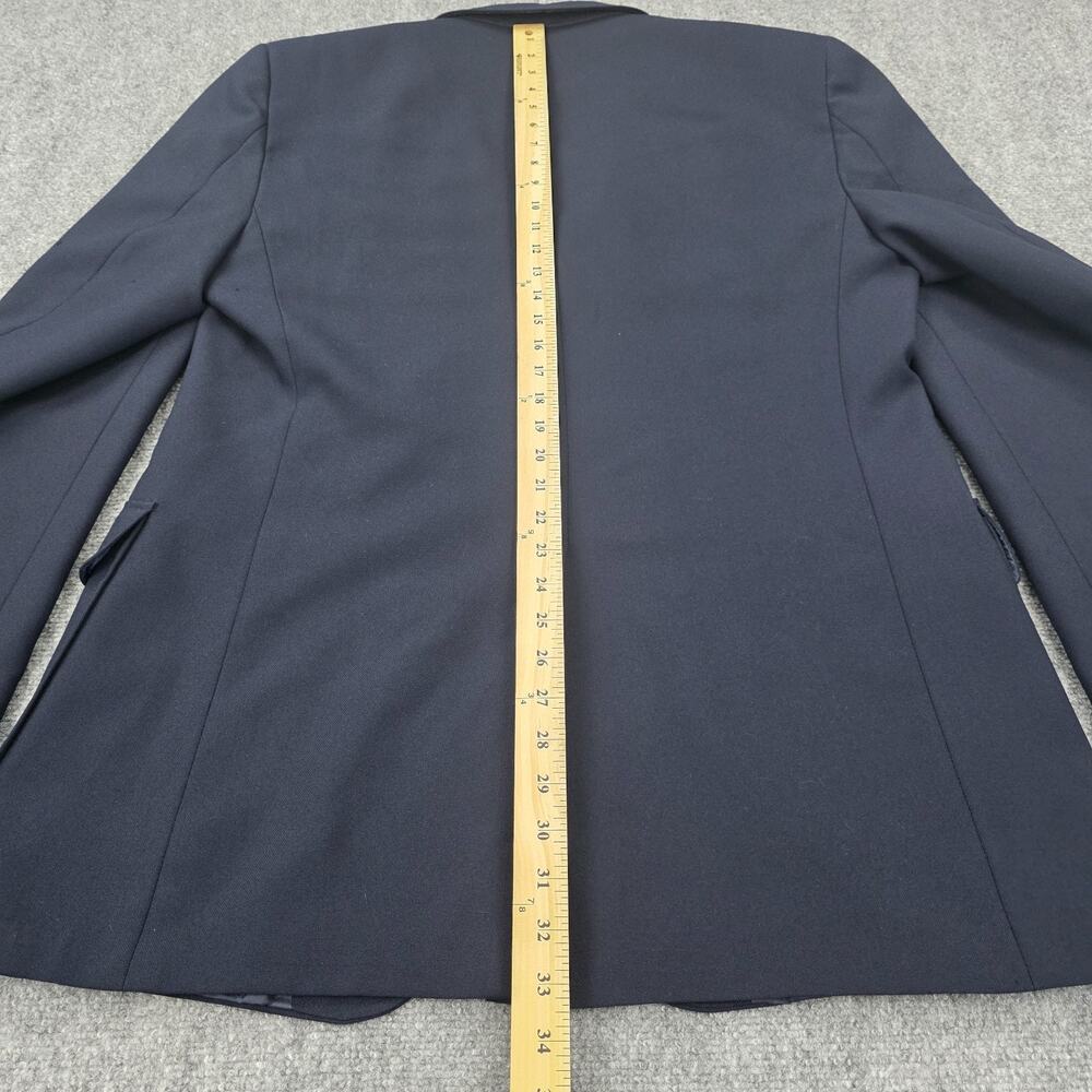 Vintage Perma-Prest Blazer Mens 46 Long Navy Gold Buttons USA Classic Collection - Picture 6 of 16